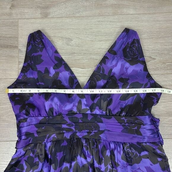 RIPE maternity silk blend empire waist midi dress Medium - Picture 13 of 16